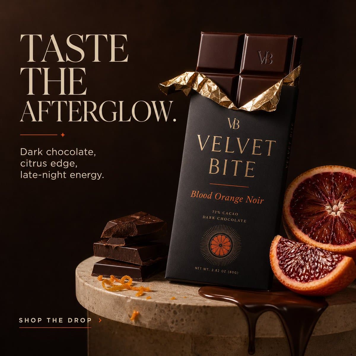 Create A Premium Ad For A Fictional Luxury Chocolate Bran