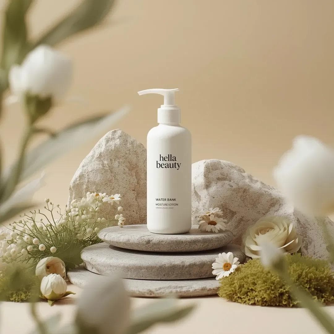 Prompt Chụp Ảnh Sản Phẩm Skincare Thương Mại Siêu Chân Thực