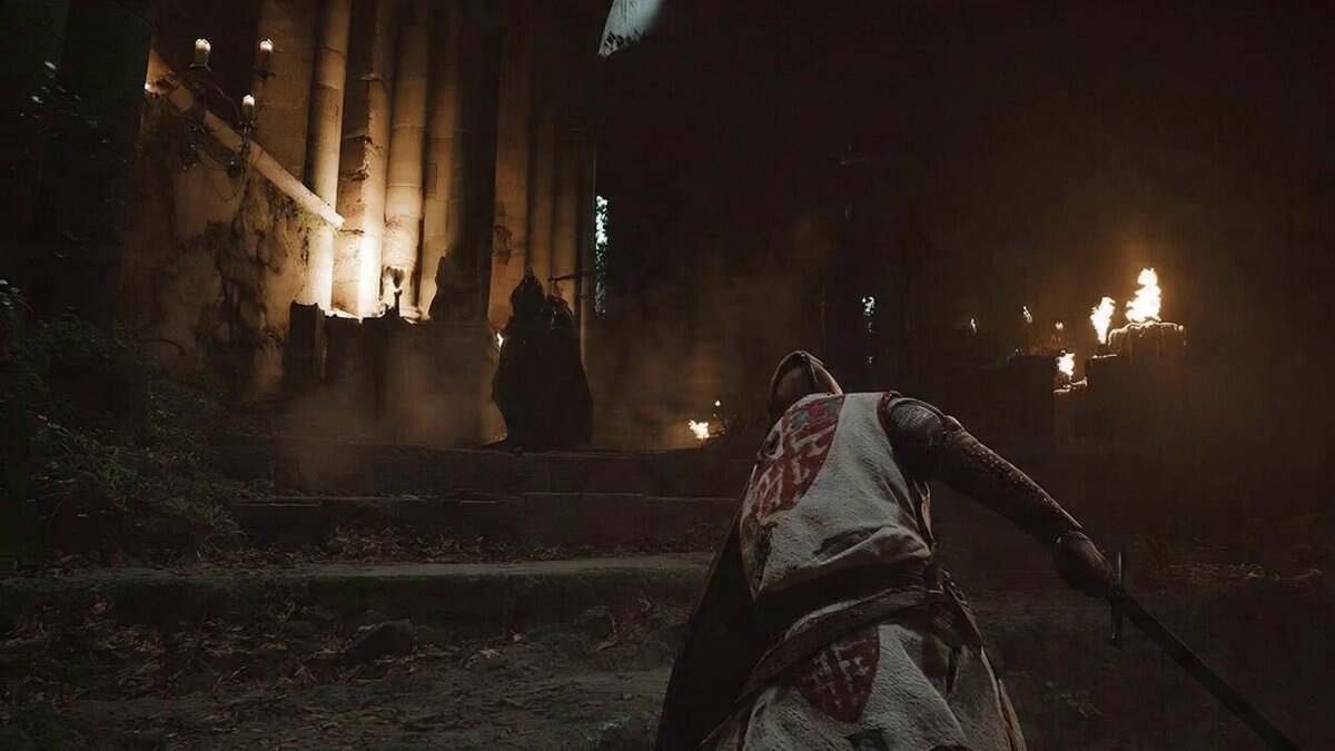 SUBJECTS: A young warrior in worn steel and dark travel c...