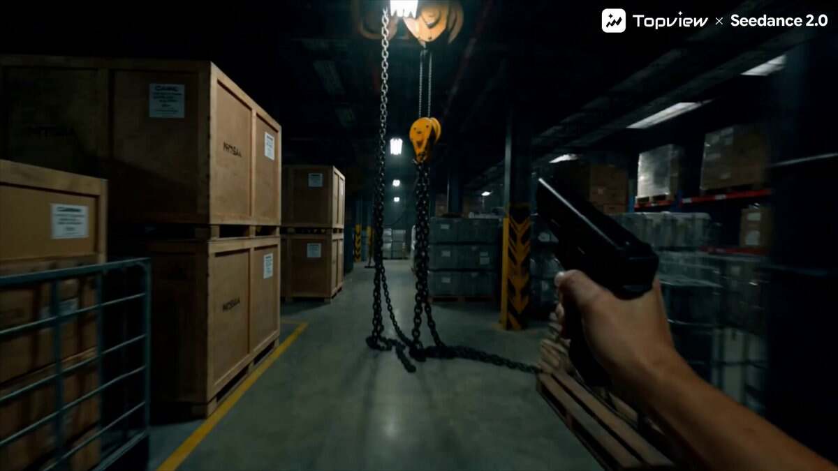 15-second First-Person Action Movie Short Film: 8 shots w...